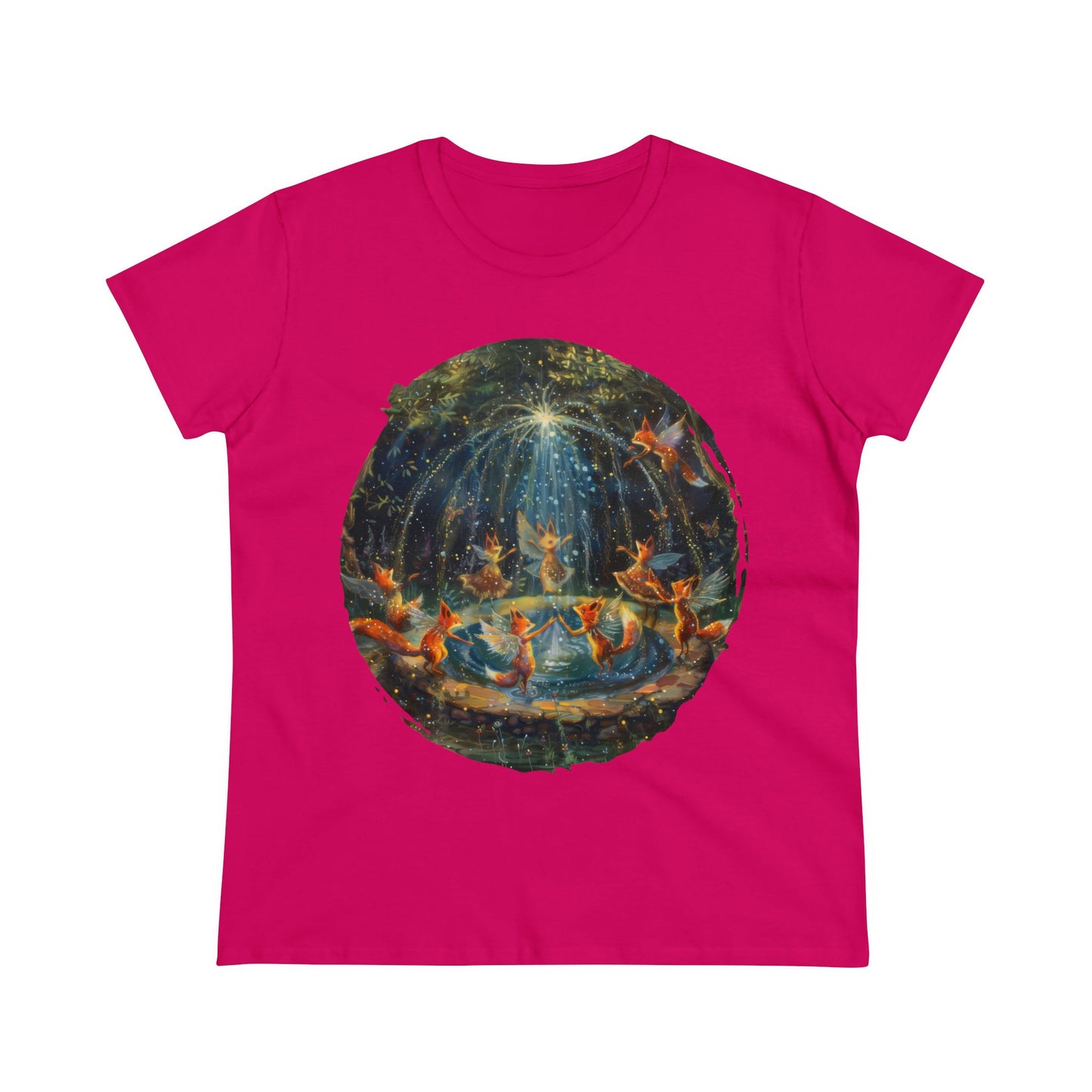 Fairy Celebration - Fantasy - Women's Midweight Cotton Tee