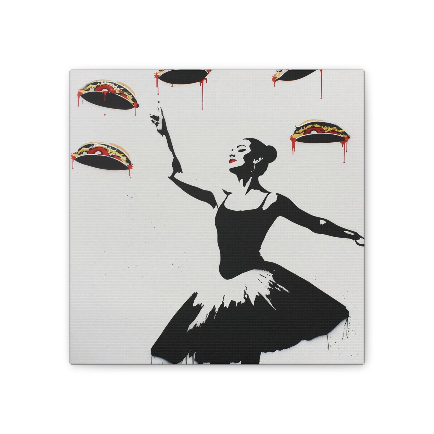 Ballerina of Tacos - Canvas Stretched, 0.75"