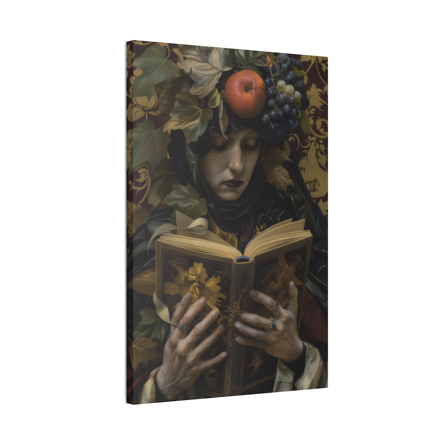 Solemn Book - Canvas Stretched, 0.75"