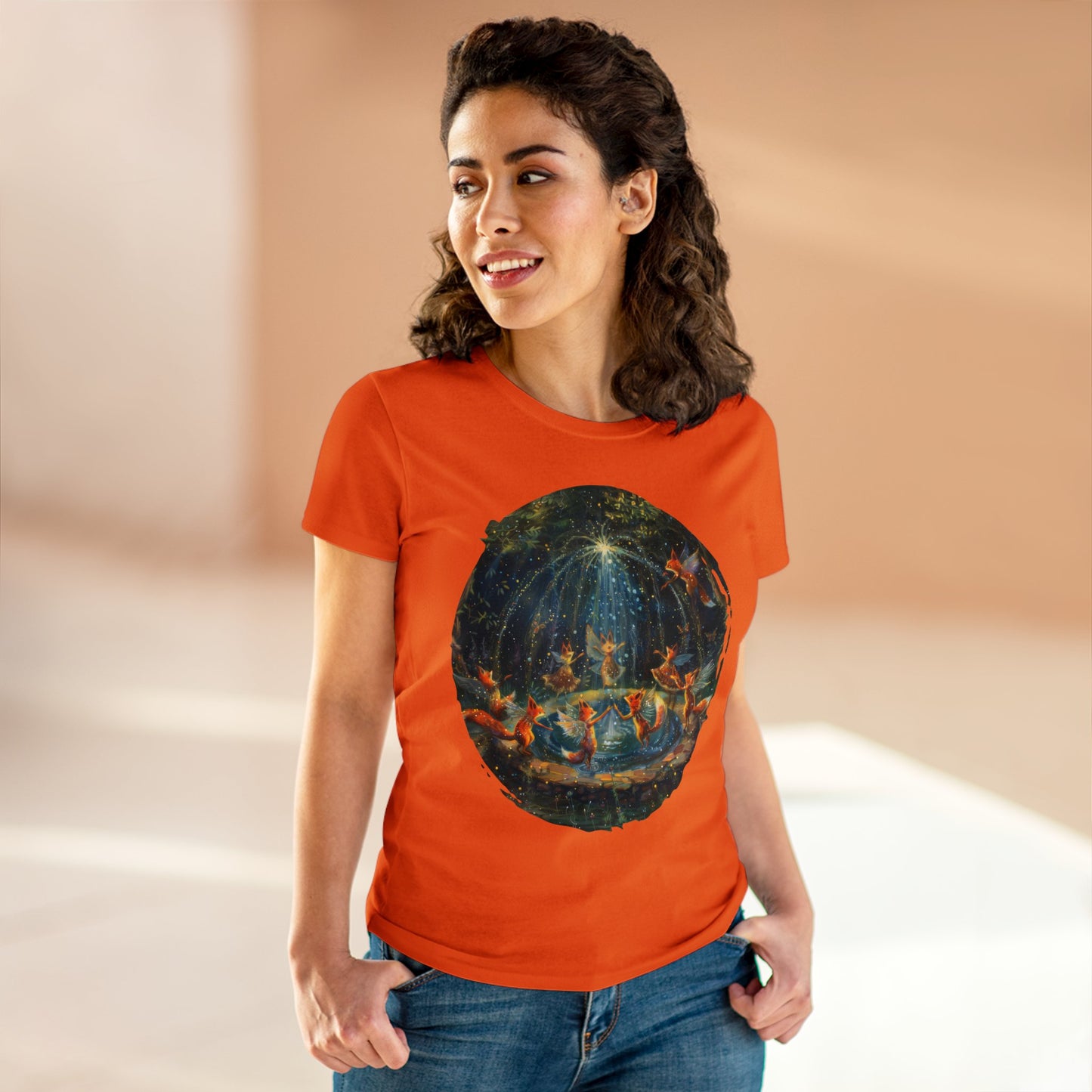 Fairy Celebration - Fantasy - Women's Midweight Cotton Tee