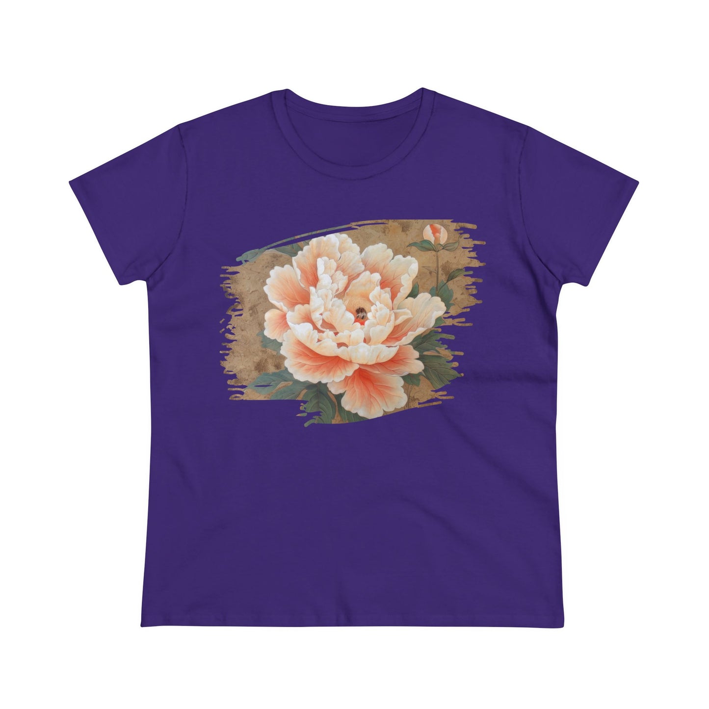 Peony - Flower - Women's Midweight Cotton Tee