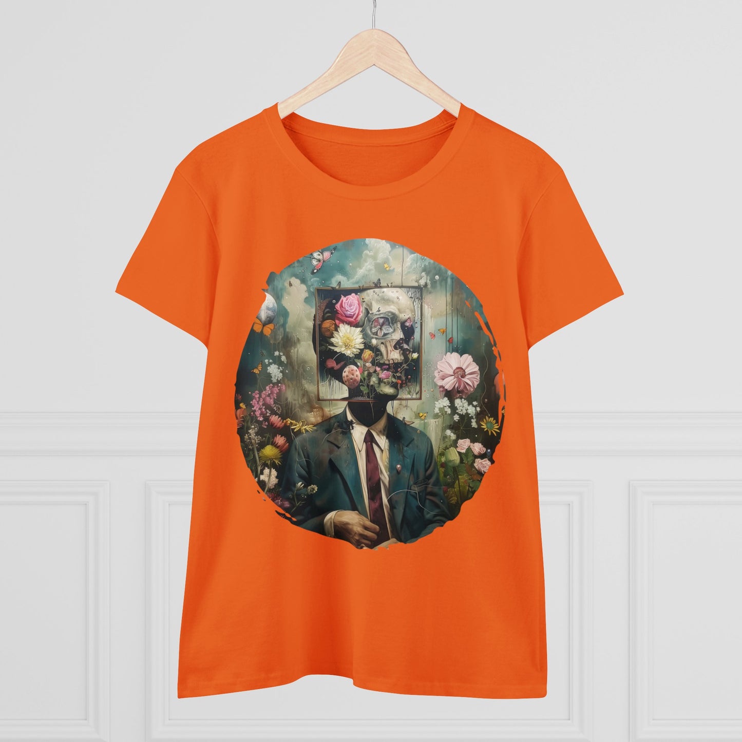 Flowers on My Mind - Women's Midweight Cotton Tee