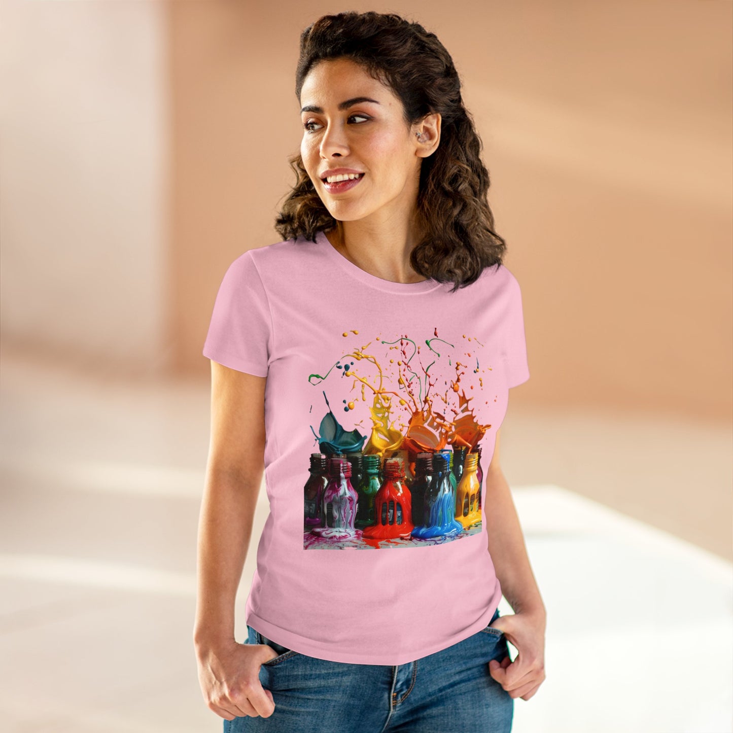 Paint Spill - Women's Midweight Cotton Tee