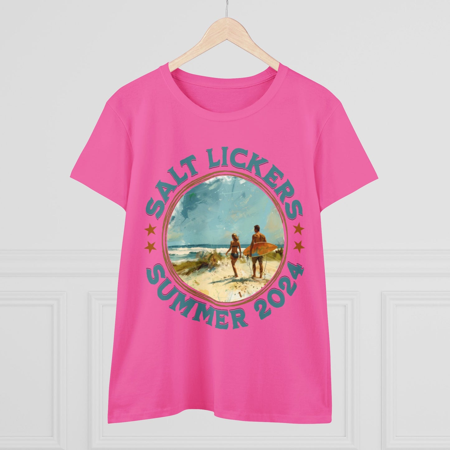 Surfing - Women's Midweight Cotton Tee