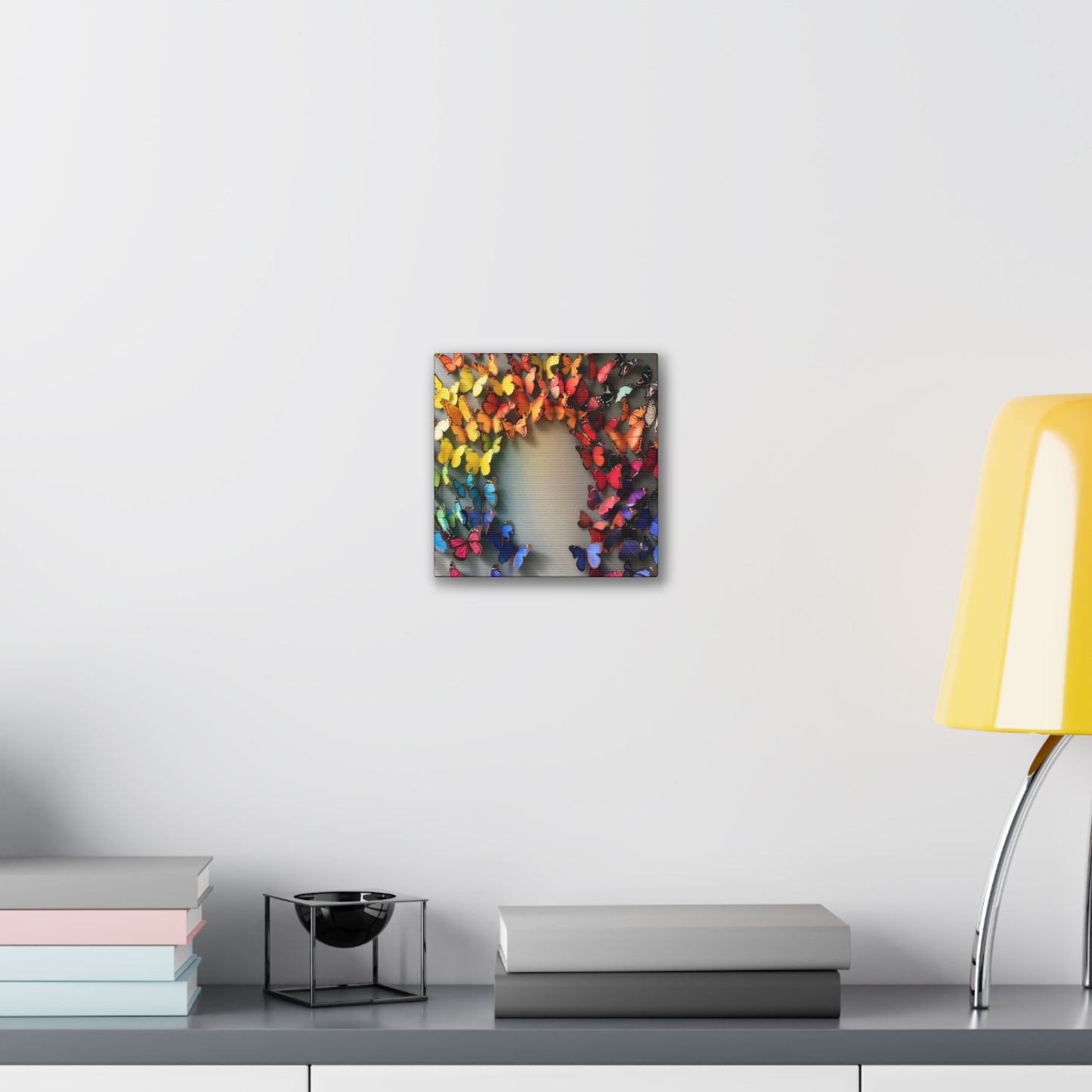 Butterfly Rainbow - Canvas Stretched, 0.75"