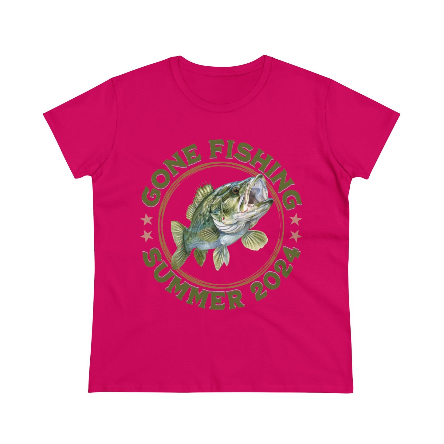 Gone Fishing - Women's Midweight Cotton Tee