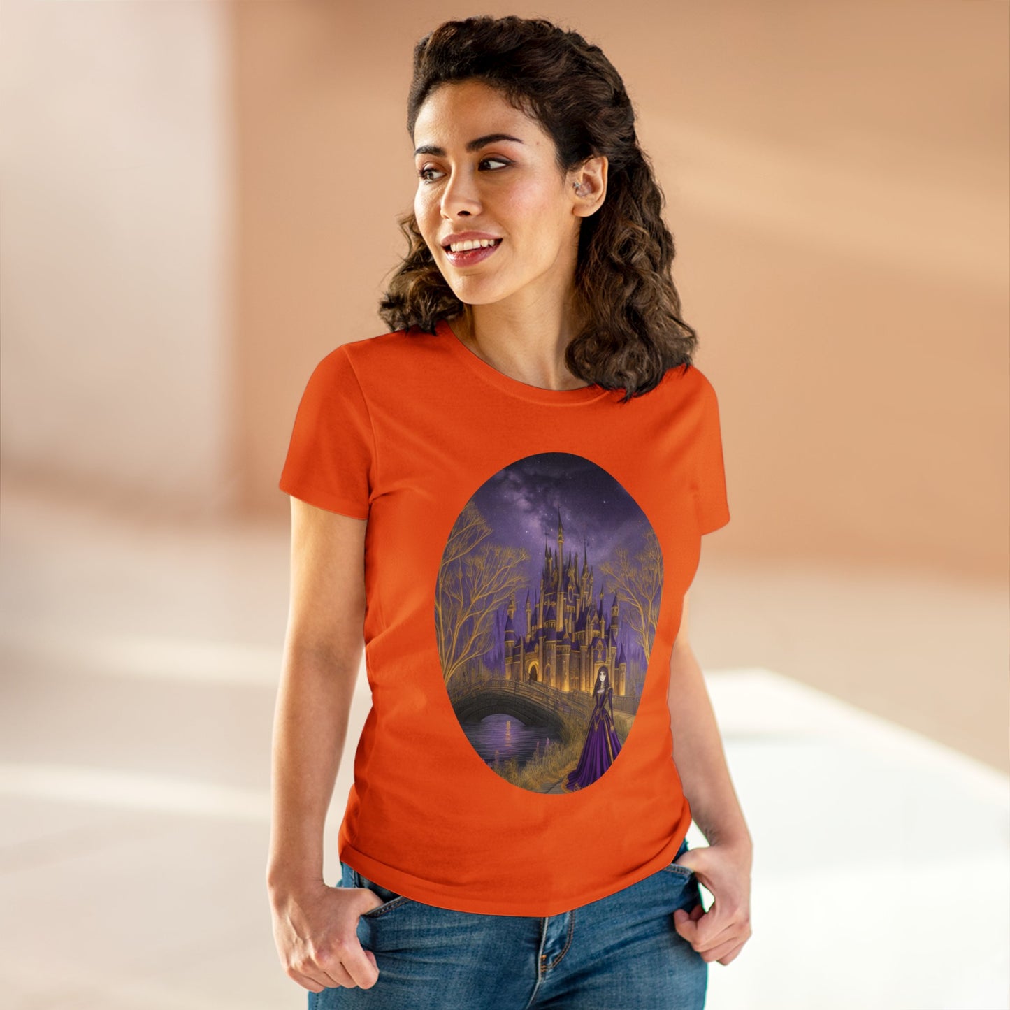 The Purple Castle - Fantasy - Women's Midweight Cotton Tee