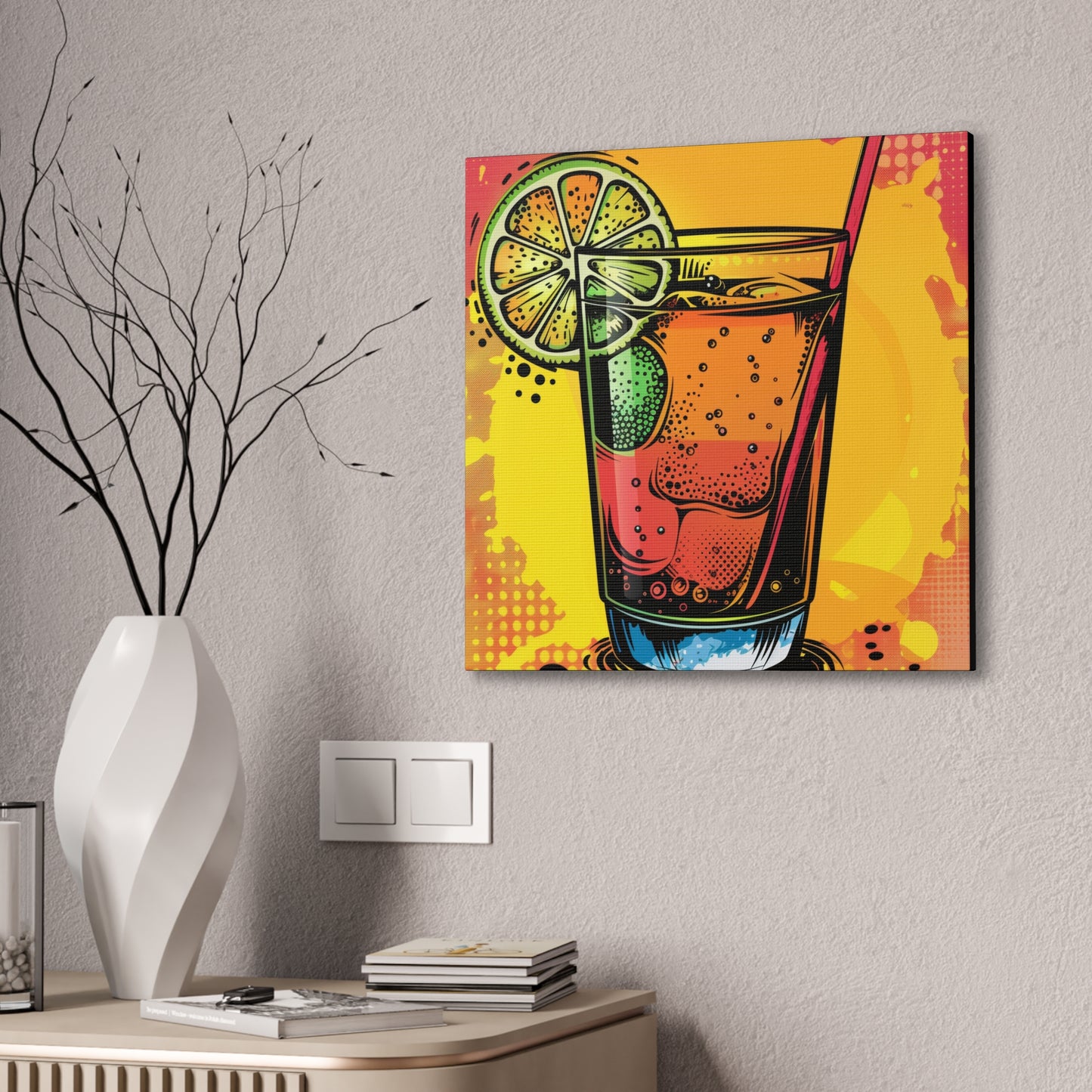 Summer Drinks - Canvas Stretched, 0.75"