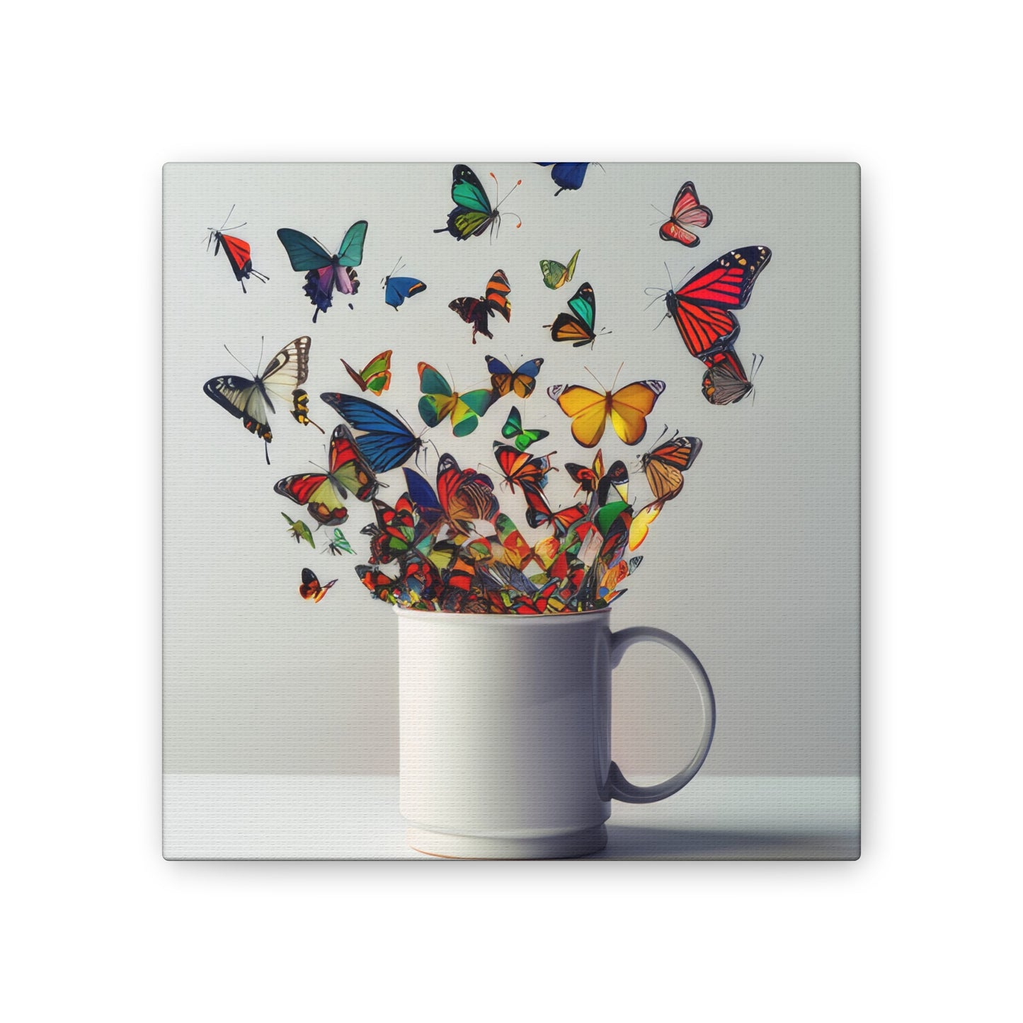 Butterfly Coffee - Canvas Stretched, 0.75"