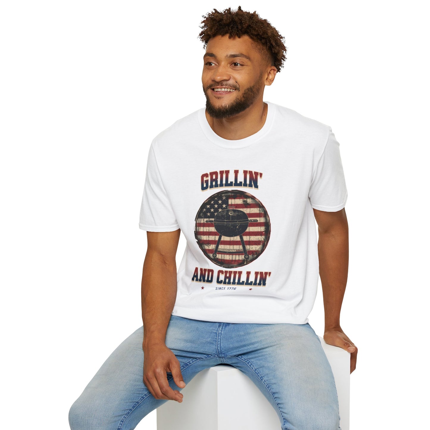 Grillin and Chillin - Unisex Softstyle T-Shirt