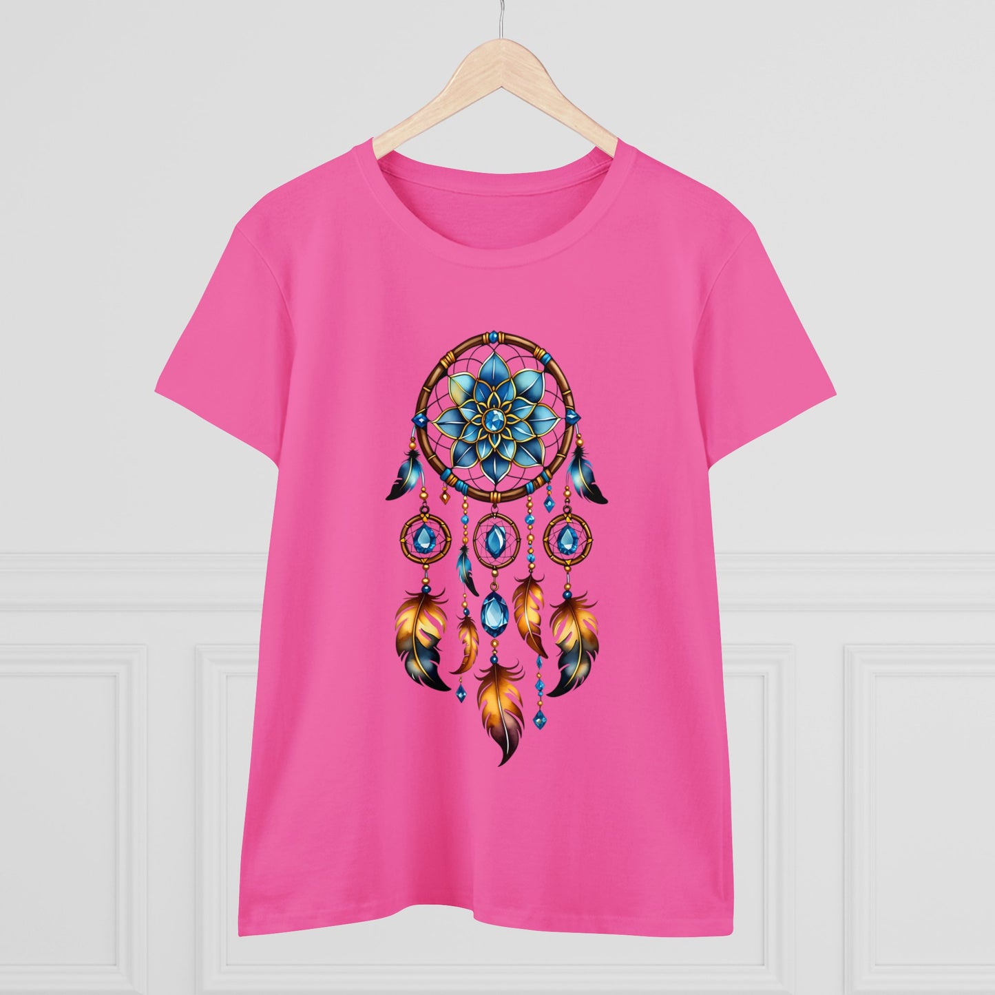 Topaz Dream Catcher - Scorpio - Astrology - Women's Midweight Cotton Tee