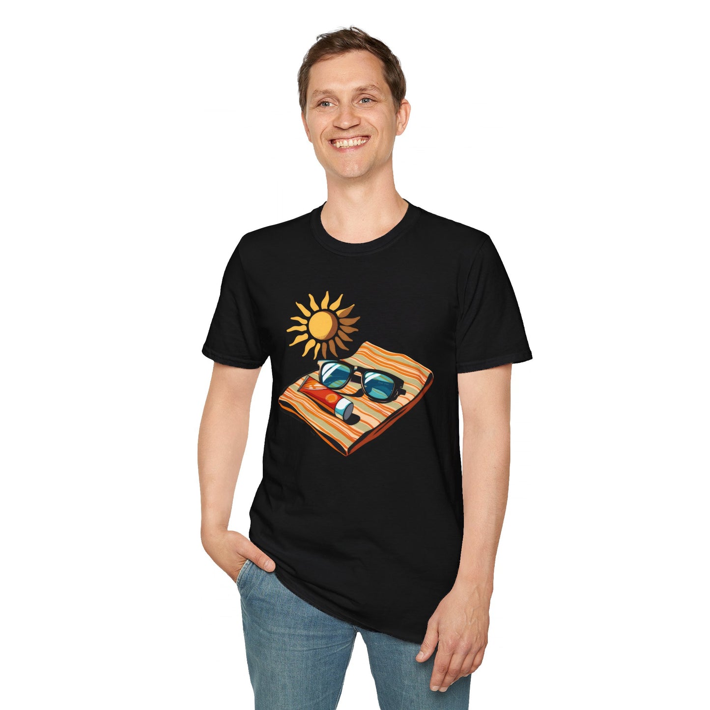 Beach Time! - Unisex Softstyle T-Shirt