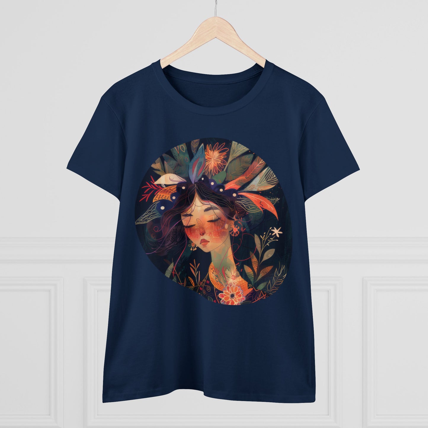 Flower Girl - Flowers - Women's Midweight Cotton Tee