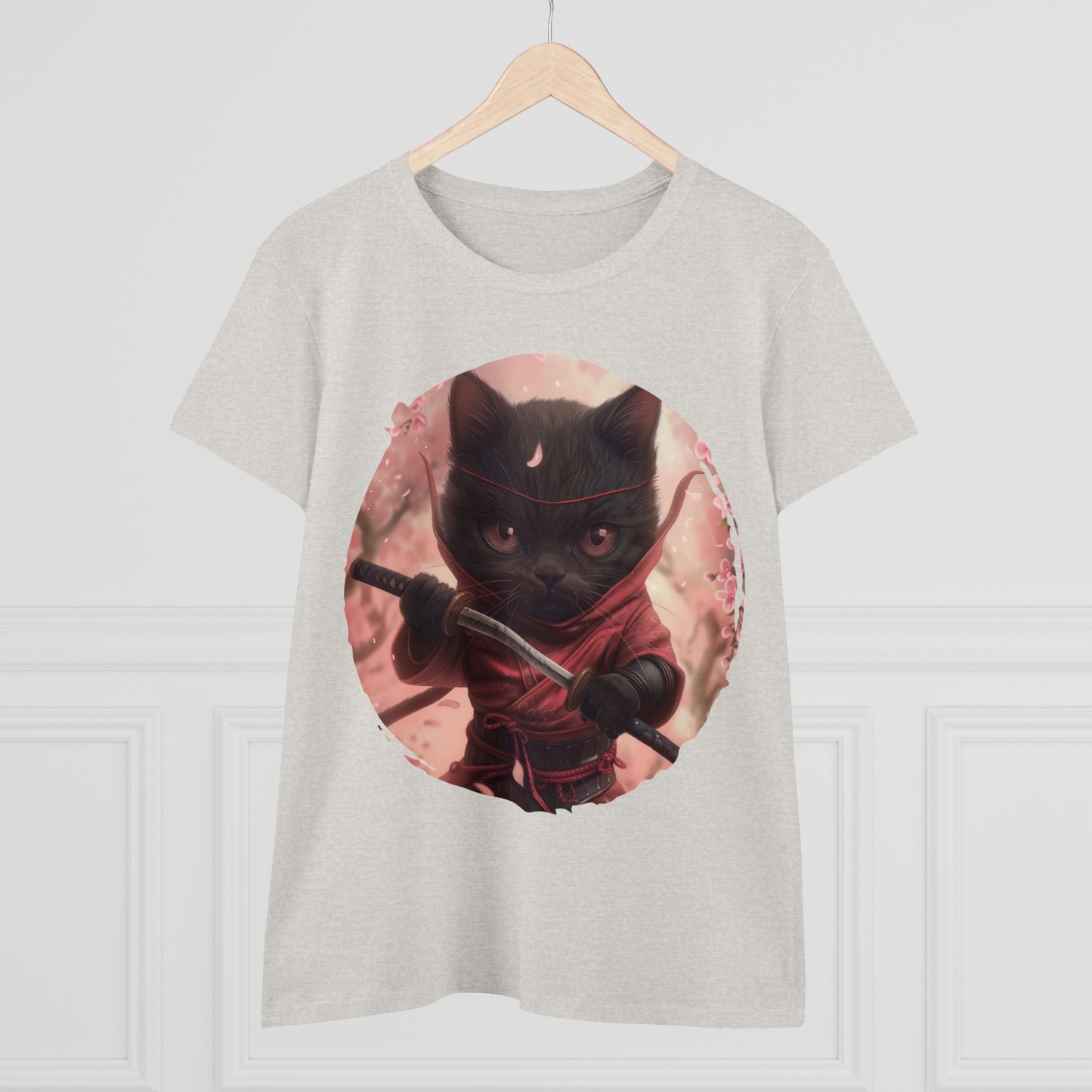 Ninja Kitty - Women's Midweight Cotton Tee