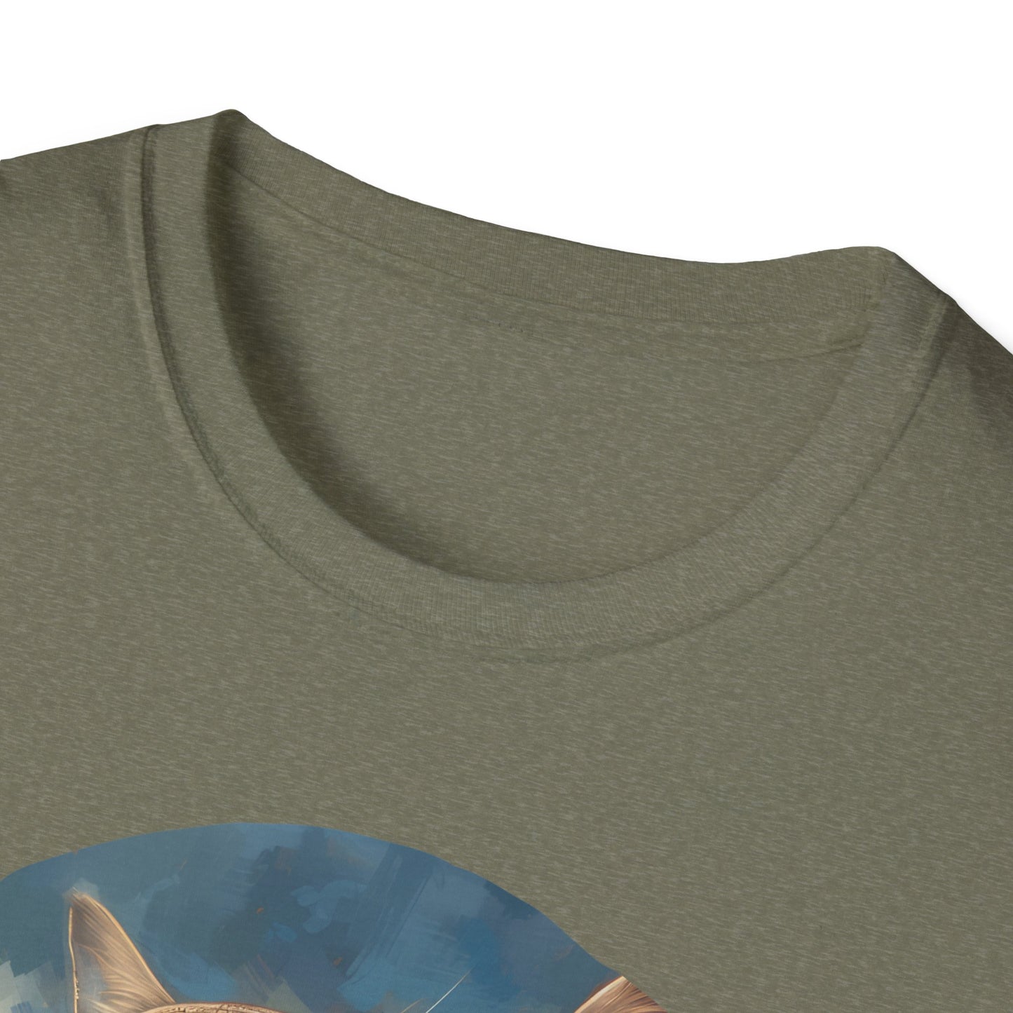 Cat Fighter Pilot - Unisex Softstyle T-Shirt