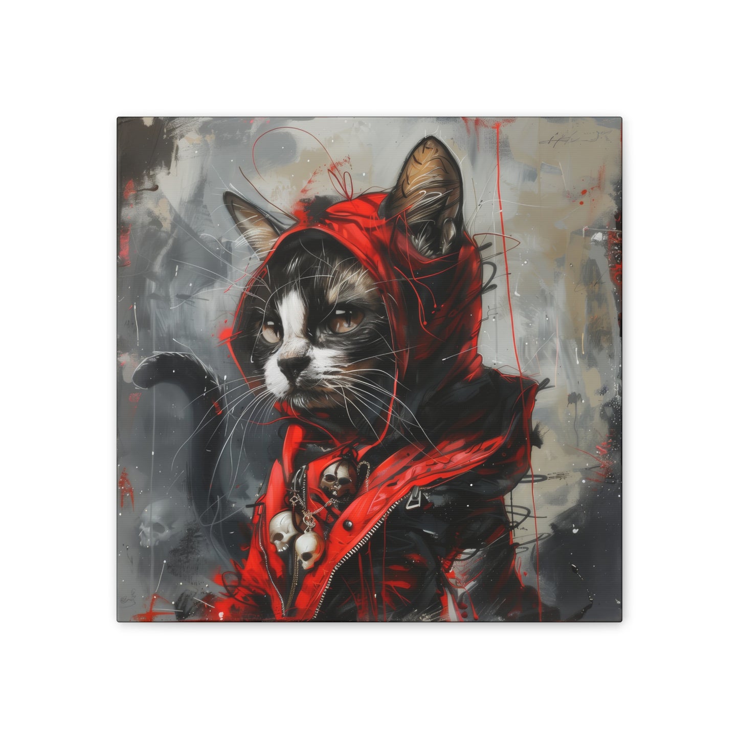 Street Kitty - Canvas Stretched, 0.75" - Canvas Stretched, 0.75"