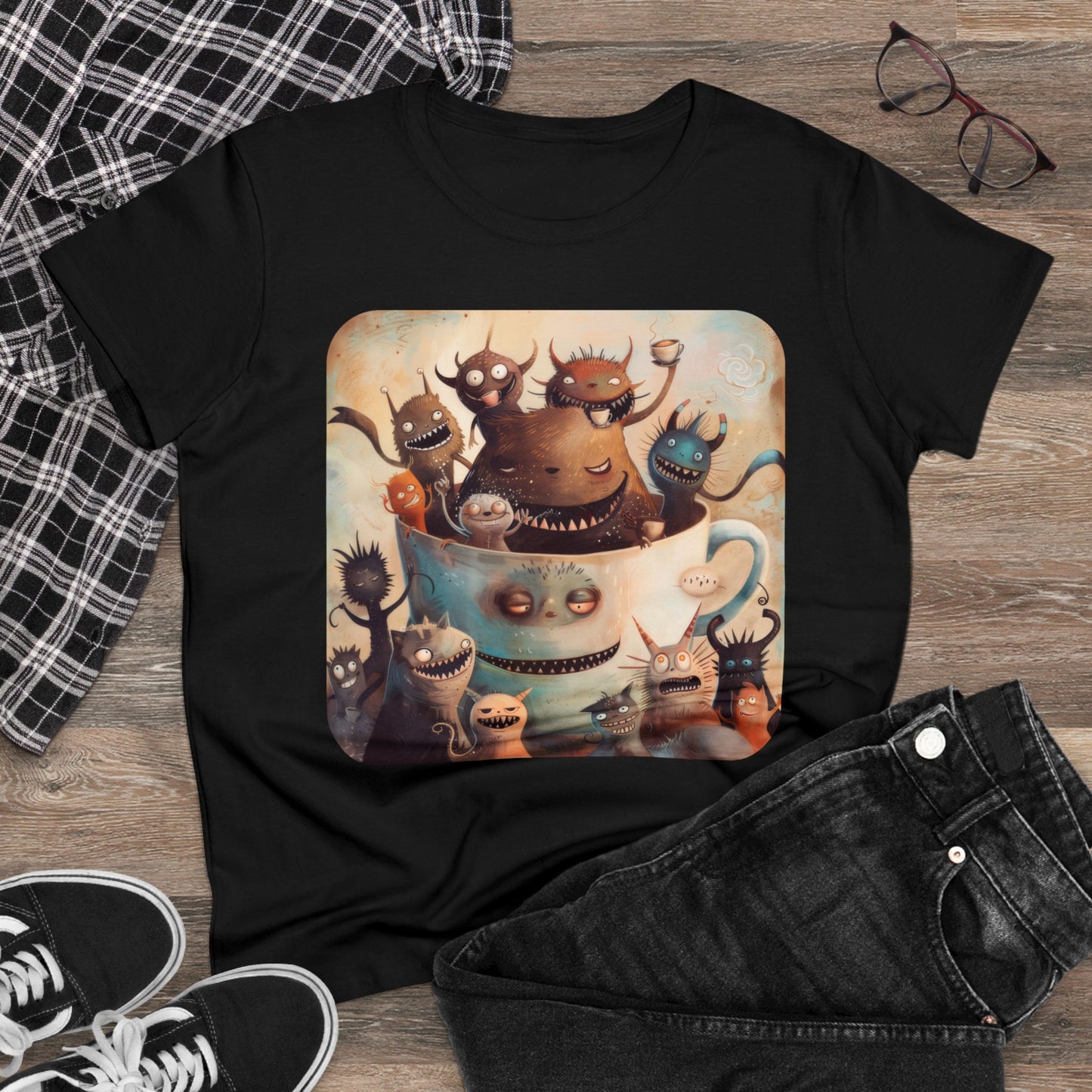 Coffee Critters - Women's Midweight Cotton Tee