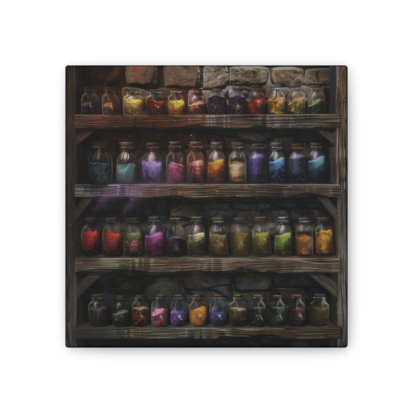 Apothecary Shelves - Canvas Stretched, 0.75"