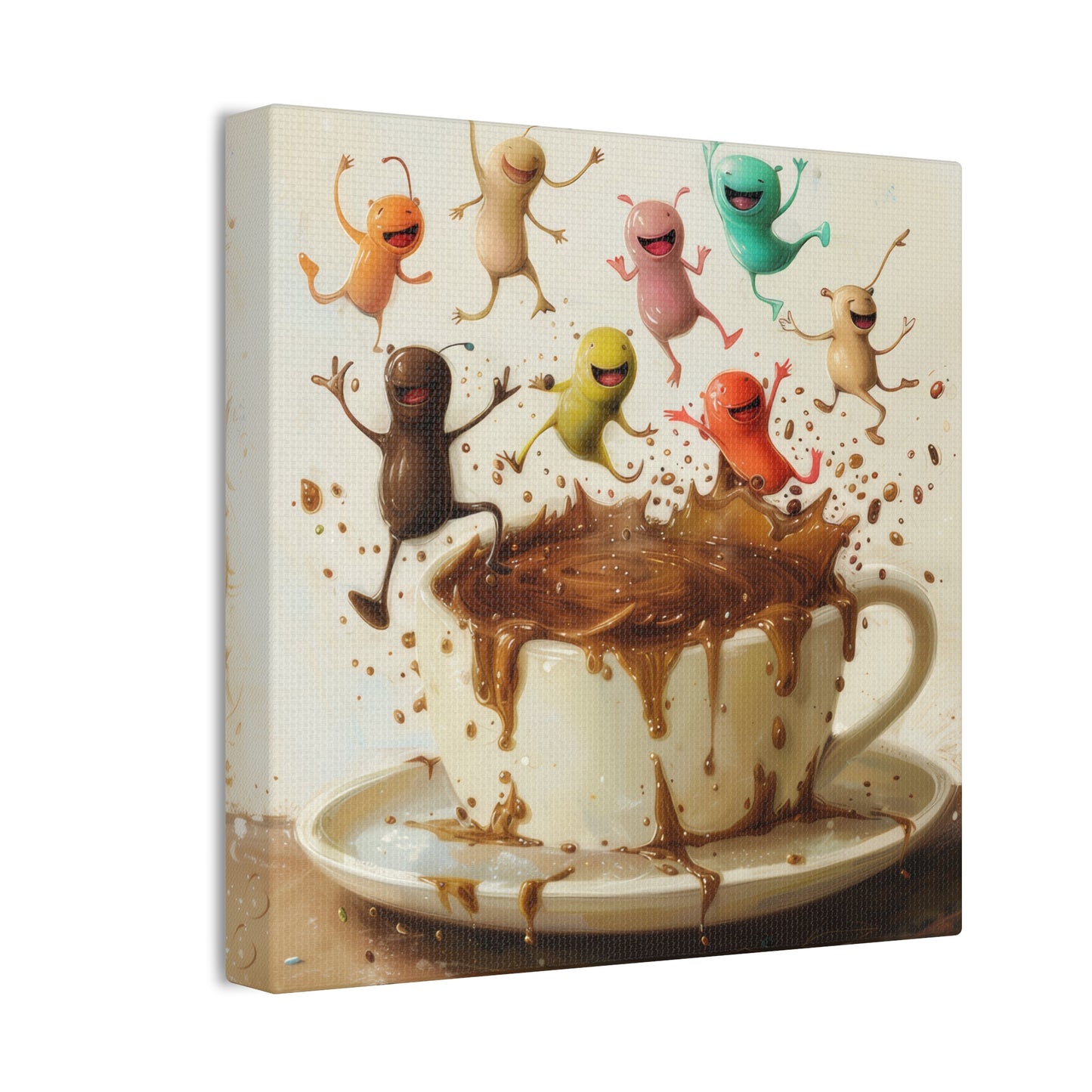 Coffee Monsters - Canvas Stretched, 0.75"