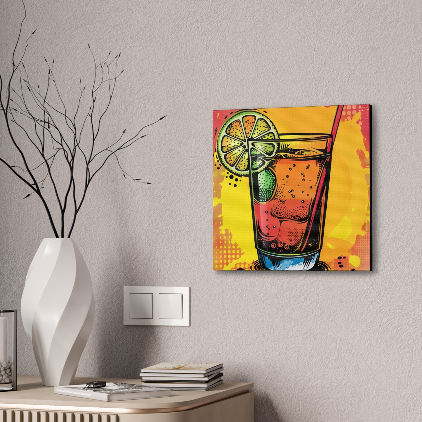 Summer Drinks - Canvas Stretched, 0.75"