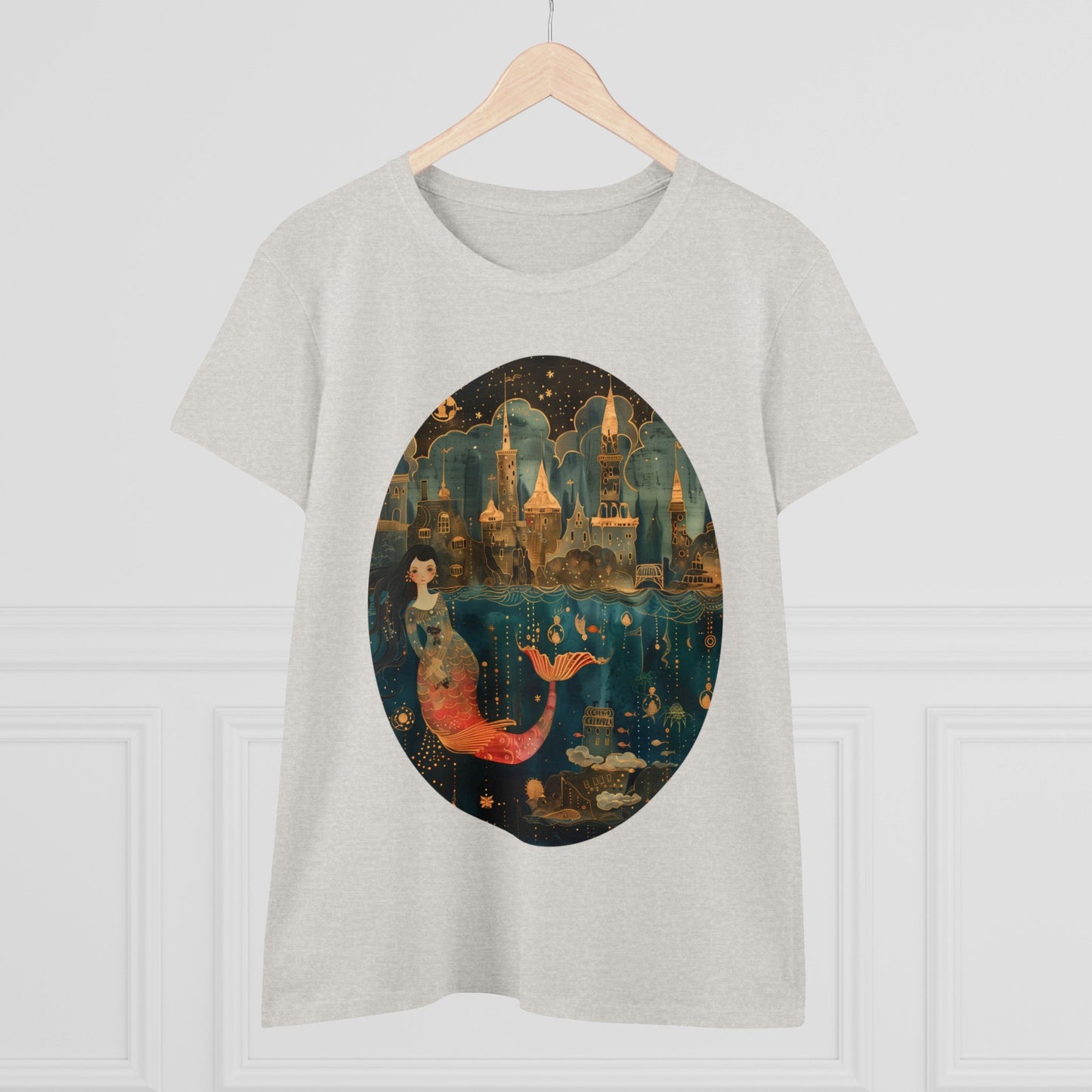 Mermaid - Fantasy - Women's Midweight Cotton Tee