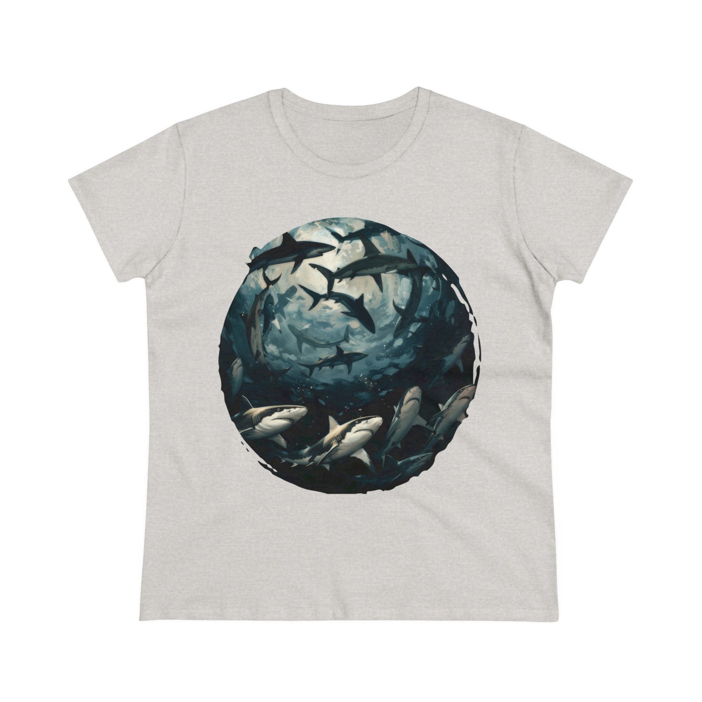 Sharks - Women's Midweight Cotton Tee